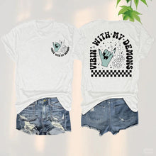 Load image into Gallery viewer, Gothic Graphic Halloween Tee