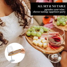 Load image into Gallery viewer, Appetizer Plate with Wine Glass Holder