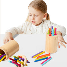 Load image into Gallery viewer, Wooden Montessori Stick Toy