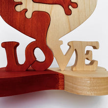 Load image into Gallery viewer, Wooden Love Hearts