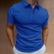 Load image into Gallery viewer, Men&#39;s Waffle Polo Shirt