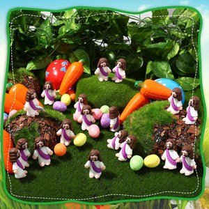 24 Pcs Mini Jesus Figurine Easter Decorations