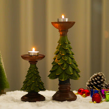 Load image into Gallery viewer, Retro Christmas Tree Candlestick Ornaments