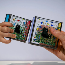 Load image into Gallery viewer, Cats Stained Glass Vase