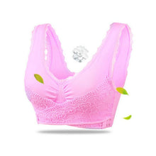 Load image into Gallery viewer, Wireless Front Cross Buckle Lace Lift Bra