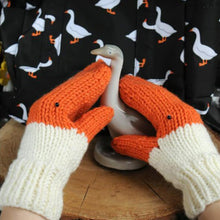 Load image into Gallery viewer, Funny Crochet Goose Mittens