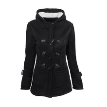 Load image into Gallery viewer, Long Wool Blended Hooded Pea Coat