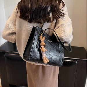 Women's Minimalist Zipper Tote Bag