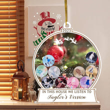 Load image into Gallery viewer, In This House We Listen To Taylor&#39;s Version Ornament