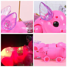 Load image into Gallery viewer, Walking Singing Musical Light Pig Electric Toy