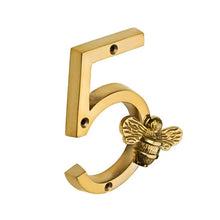 Load image into Gallery viewer, Bee House Number Sign