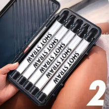 Load image into Gallery viewer, Portable Plastic Drinkware Shot Straw