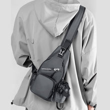 Load image into Gallery viewer, Men&#39;s Leather Film Water Bottle Chest Bag