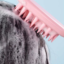 Load image into Gallery viewer, Silicone Scalp Massage Comb With Long Handle