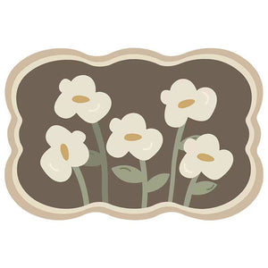 Super Absorbent Flower Non-Slip Mat