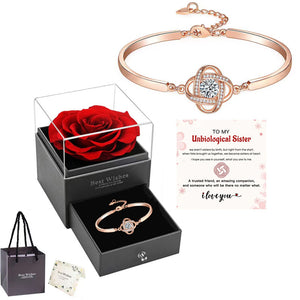 I will always be with you - Diamond Knot Bracelet