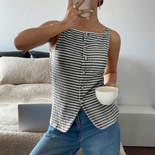 Load image into Gallery viewer, Women's Plain Button Front Tank Top