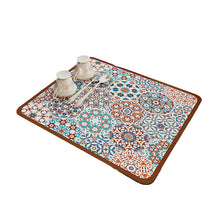 Load image into Gallery viewer, Retro Quick-Drying Water-Draining Mat for Kitchen Bar Countertops