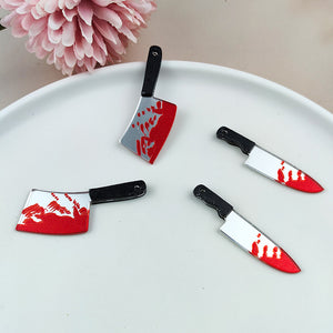 Halloween Scary Bloody Knife Ornament