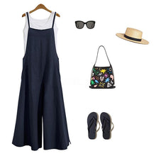 Load image into Gallery viewer, Magoloft ™ Women Casual Loose Solid Tank Jumpsuit