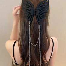 Load image into Gallery viewer, Butterfly Cutout Tassel Large Hair Clip