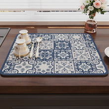 Load image into Gallery viewer, Retro Quick-Drying Water-Draining Mat for Kitchen Bar Countertops