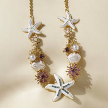 Load image into Gallery viewer, Shell Starfish Pearl Necklace