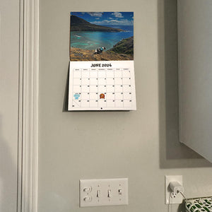 Pre-Sale>>2024 Dogs Pooping in Beautiful Places Calendar