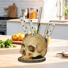 Load image into Gallery viewer, Gothic Skull Knife Holder