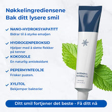 Load image into Gallery viewer, Nano hydroksyapatitt og kokos tannblekingstannkrem