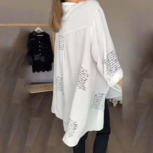 Load image into Gallery viewer, Letter Print Fashion Lapel Shirt