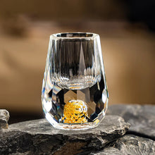Load image into Gallery viewer, 3D Gläser med glass av isbreer Whiskyglass i krystallgullfolie