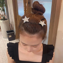 Load image into Gallery viewer, Rhinestone Star Broken Hair Comb