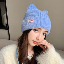Load image into Gallery viewer, Cute Cat Ear Beanie Hat