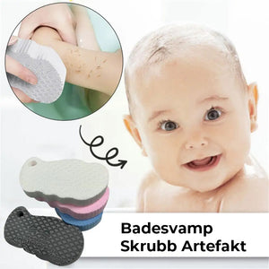 Magisk eksfolierende badesvamp