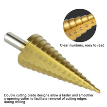 Load image into Gallery viewer, Titanium Step Drill (3 pieces)