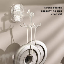 Load image into Gallery viewer, Suction Cup Six-Claw Swivel Hook