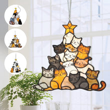 Load image into Gallery viewer, Juletre Suncatcher Ornament