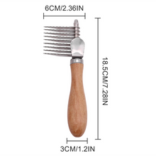 Load image into Gallery viewer, Wooden Handle Pet Knot Remover Comb