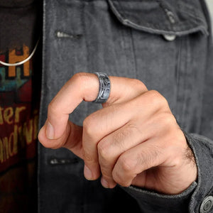1945 Engraved Half Dollar Coin Ring