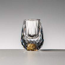 Load image into Gallery viewer, 3D Gläser med glass av isbreer Whiskyglass i krystallgullfolie