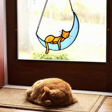 Load image into Gallery viewer, Sleeping Cat On the Moon