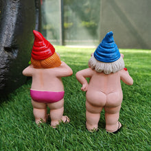 Load image into Gallery viewer, Naughty Garden Gnome Funny Statue
