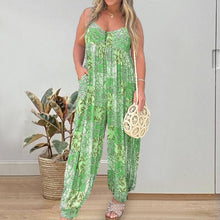 Load image into Gallery viewer, Patchwork Print Loose Jumpsuit