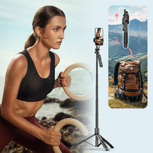 Load image into Gallery viewer, 360° Retractable Tripod Selfie Stick with Remote Control