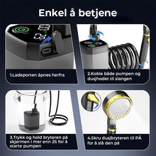 Load image into Gallery viewer, Bærbar, oppladbar utendørs campingdusjpumpe