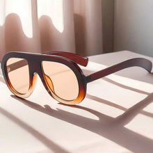 Load image into Gallery viewer, Women's Ombre Oval Tinted Sunglasses