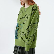 Load image into Gallery viewer, Little Dinosaur Loose Casual Sweater