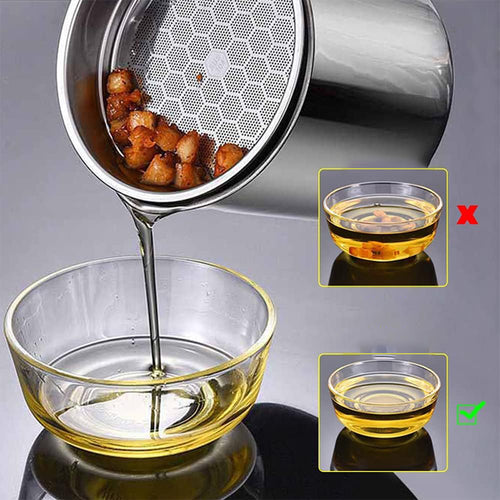 Stainless Steel Oil Strainer Pot