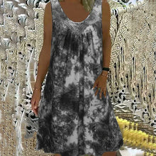 Load image into Gallery viewer, Women's Sleeveless Casual Printed Pocket Dress